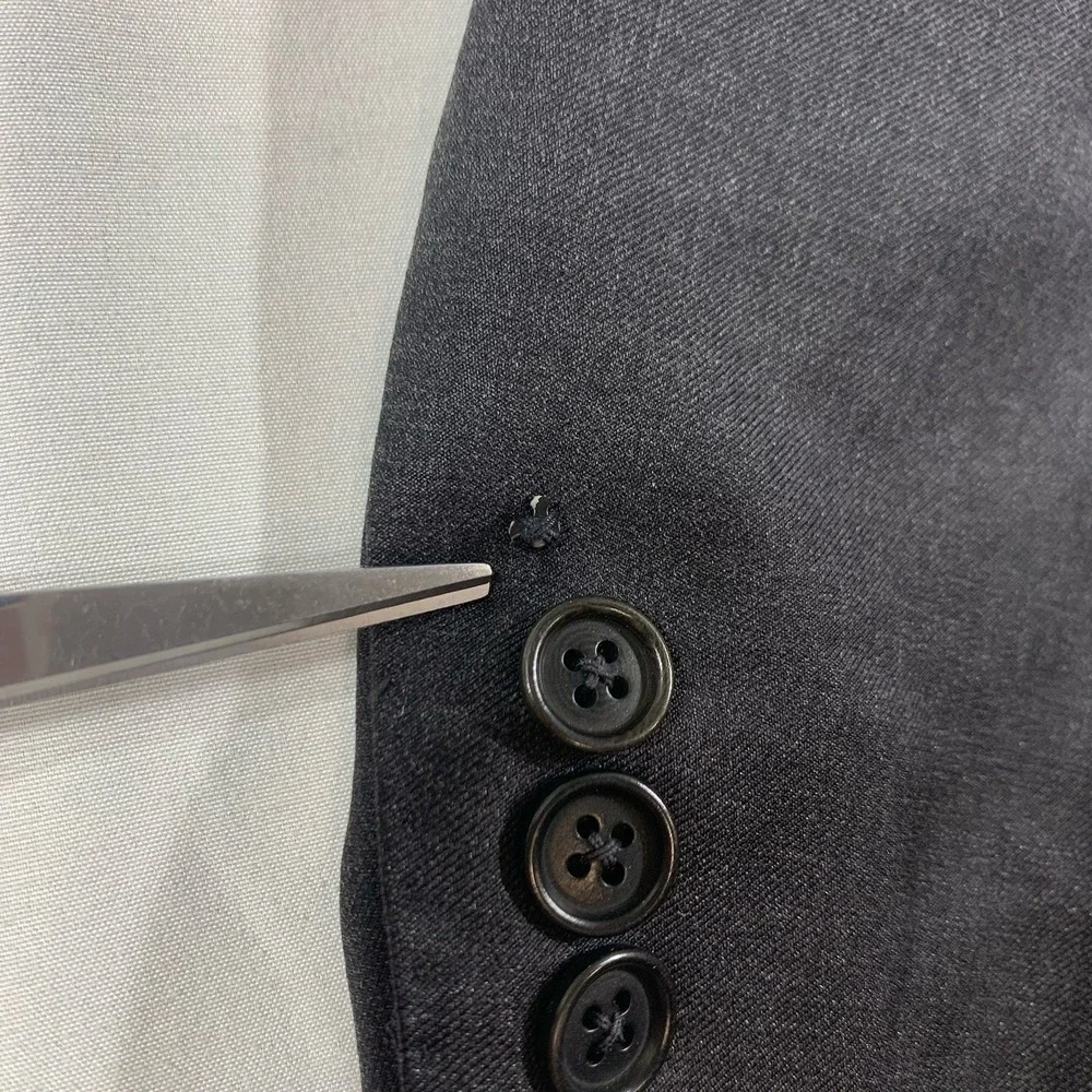 Canali Blazer Mens 42R Charcoal Grey Loro Piana Super 120s Wool 3-Button Italy
